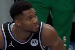 憋不住了！独行侠球迷大喊“解雇哈里森” 字母哥忍俊不禁