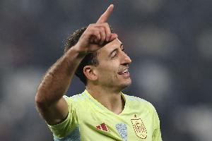 德拉富恩特麾下西班牙参与进球：奥亚萨瓦尔22球最多，亚马尔次席