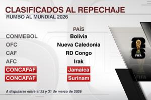 跨洲附加赛6队确认！民主刚果 伊拉克 玻利维亚在列，明年3月进行