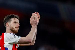 赖斯：我感觉自己处于最佳状态，我们希望在本周末再次战胜热刺