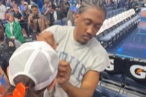 “内讧咯”小球迷问何时复出？杰伦威：雷霆不让我打