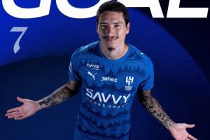 6轮4球紧追榜首！26岁努涅斯过门将打空门，4500万沙特联第1身价