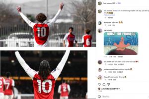 新一代传承！枪手青训小将：@埃泽 我梦想有一天也能像你一样